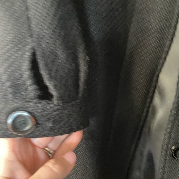 Mackage Black Textured Wool Coat Size L - Picture 12 of 15